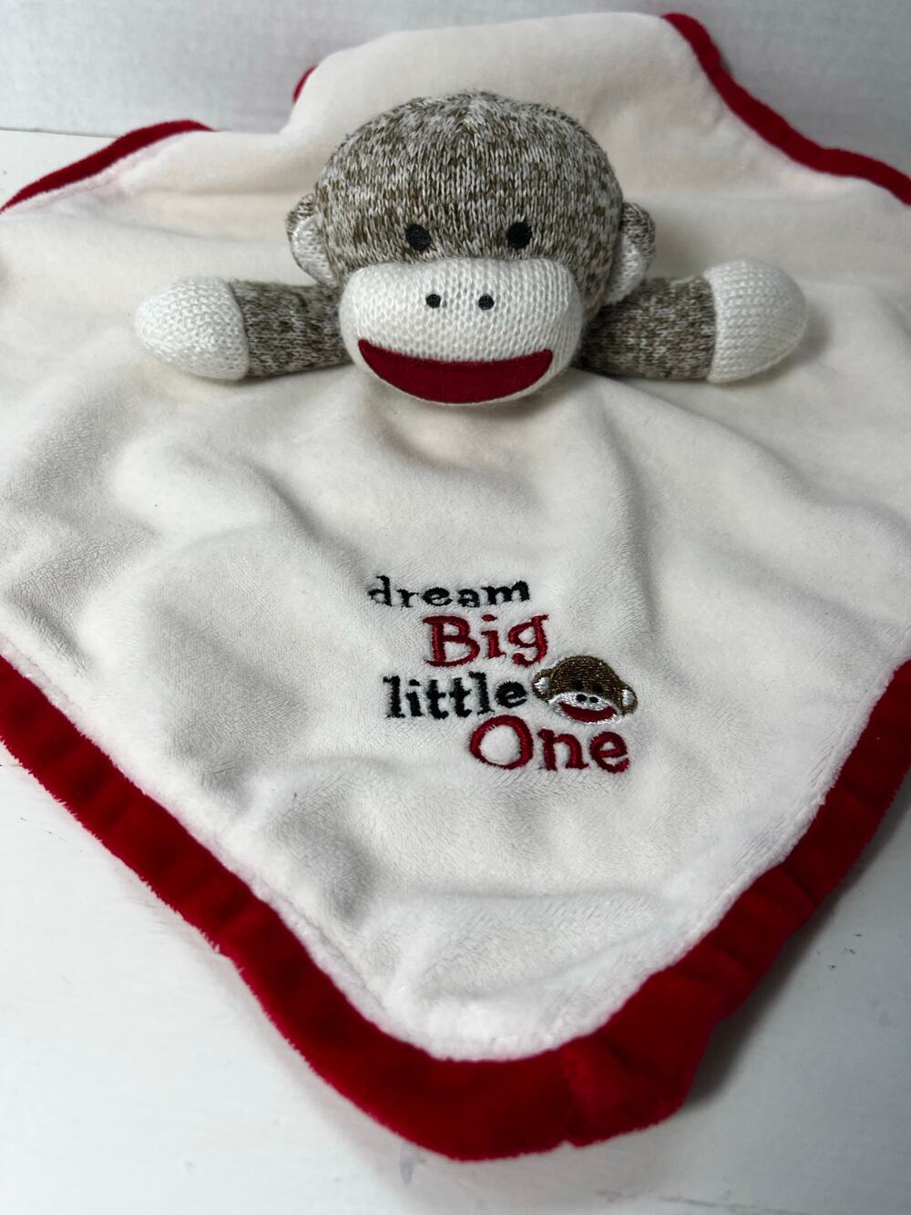 Baby Starters sock monkey dream big little one plush lovie satin plush treasure